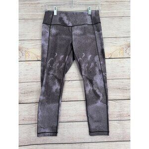 5.11 Tactical Dark Washed Cropped Leggings Women's Small Purple/Gray‎